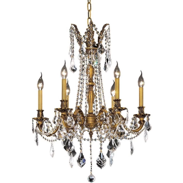 Elegant Lighting - Six Light Chandelier - Rosalia - Six Light Chandelier-Royal