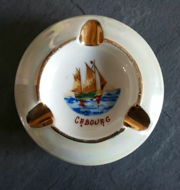 CABOURG ASHTRAY, pate and enamel of Limoges. M.J. France