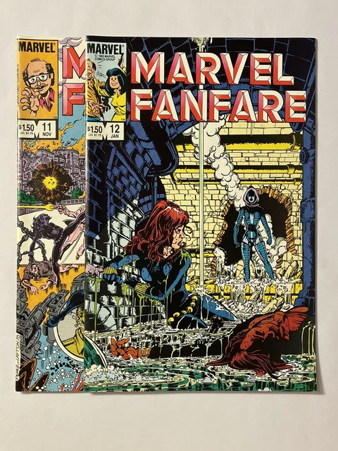 Marvel Fanfare #11,#12 1st appearance Iron Maiden, Black Widow VF-NM