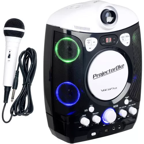 VOCOPRO PROJECTOROKE CD + Beispiel Und IN Rose Karaoke System W/LED Projektor