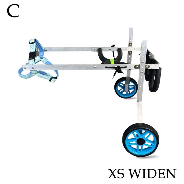 XS widen Dog Wheel Chair For Back Legs Pet Wheelchair Disabled Dog Old Cat Wa N7