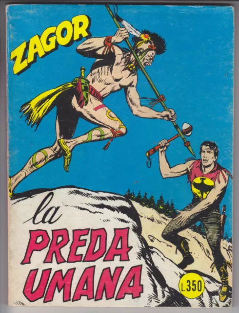 ZAGOR scritta rossa n.  30  da L. 350  - ed. Bonelli  -  ottimo