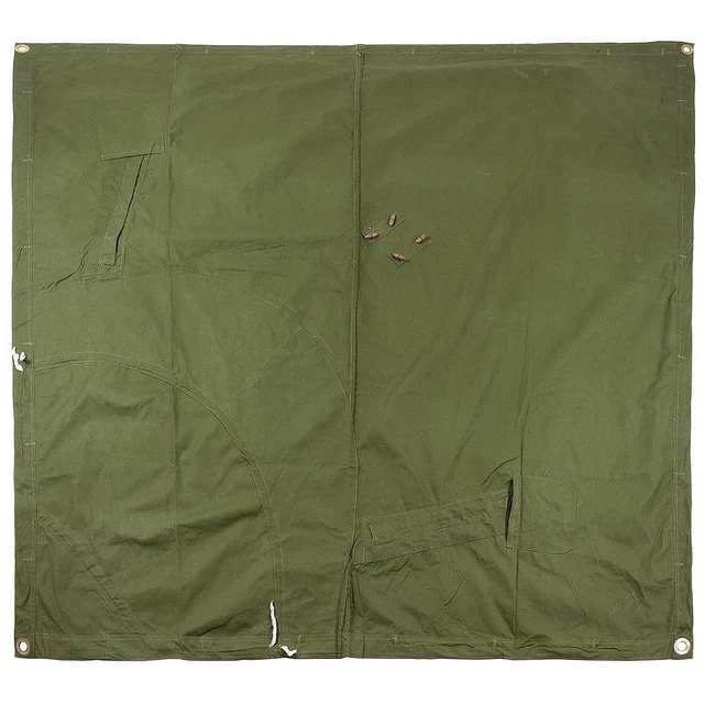 Kit de mâts de tente Zeltbahn WW2 d'origine - Équipement de l'armée