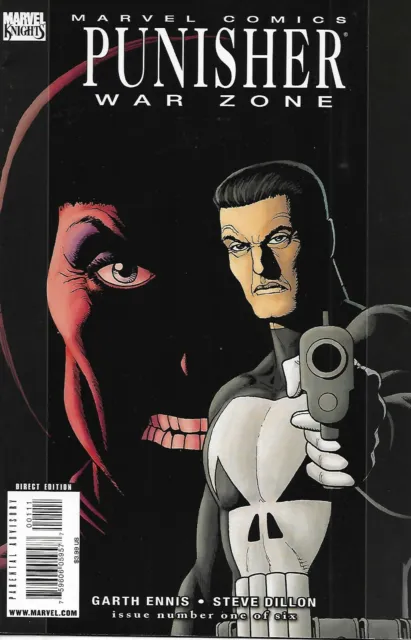 Punisher Comic 1 War Zone Cover A Steve Dillon First Print 2009 Garth Ennis