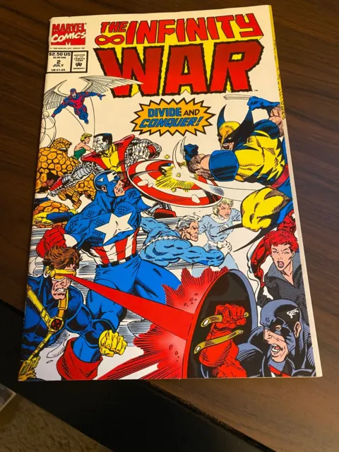 The Infinity War #2 Thanos vs. The Marvel Universe Comic Book NM Marvel 1992