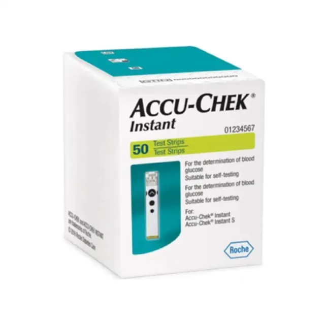 Accu-Chek Instant Test Strips, 50 Count Glucose Blood sugar Self Test