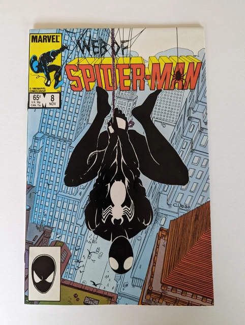 Web of Spider-Man #8; Plus 2-10 1985 Marvel Comics Black Suit Charles Vess cover
