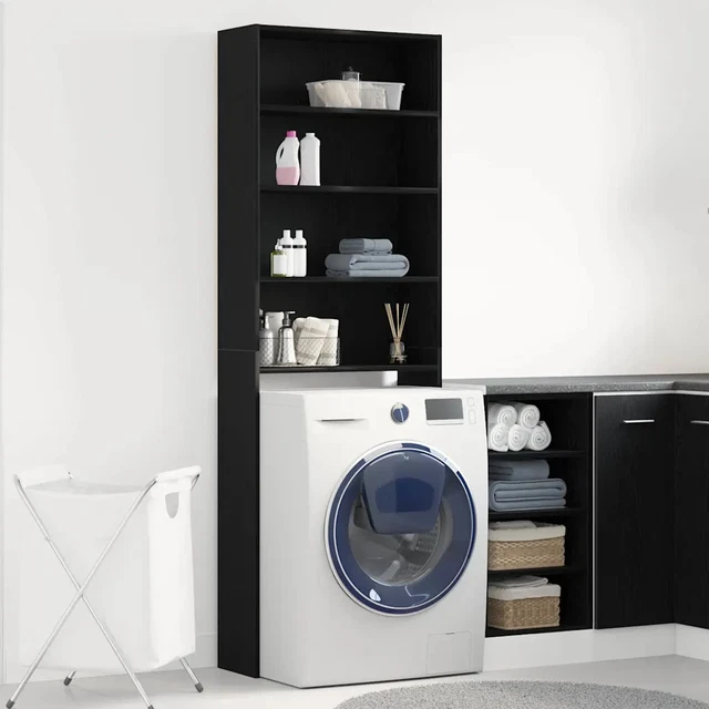 Armoire De Salle De Bain VICCO Liana, Rangement Avec Double Porte, Couleur Béton, 190 Cm De Haut, Style Loft Moderne