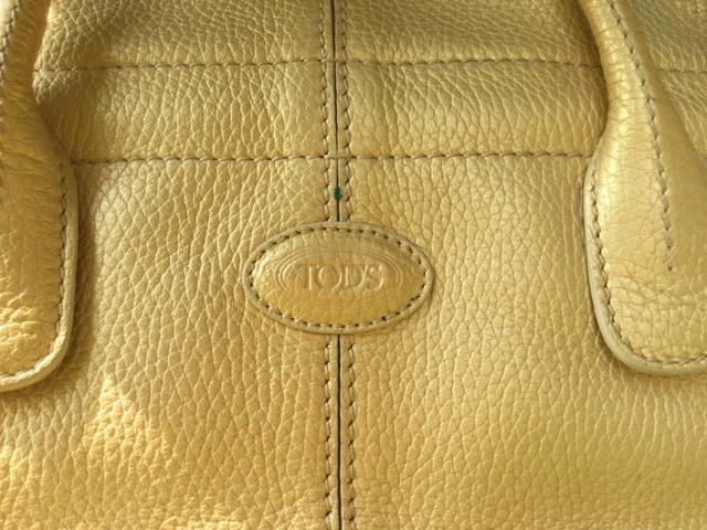 Todd’s leather handbag tote bag metallic