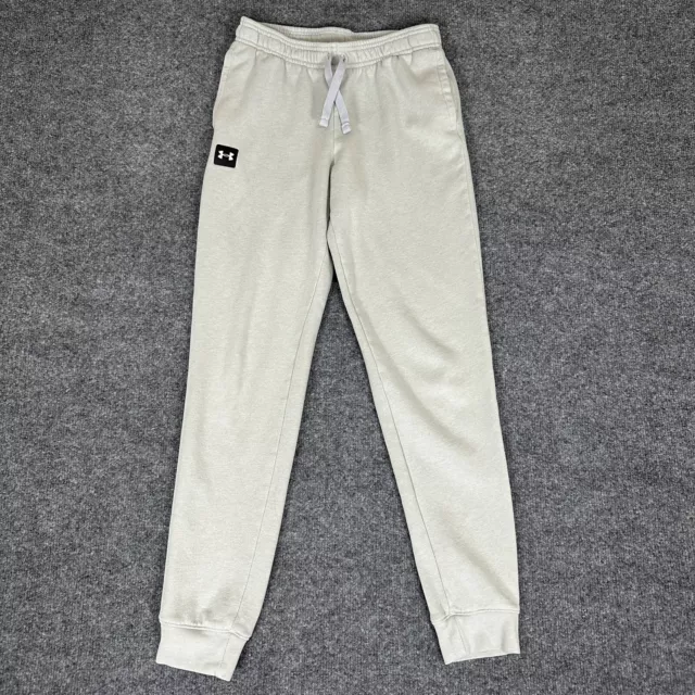 Under Armour Sweatpants Boys Youth Large 25x27 Gray Cold Gear Loose Fit Kids