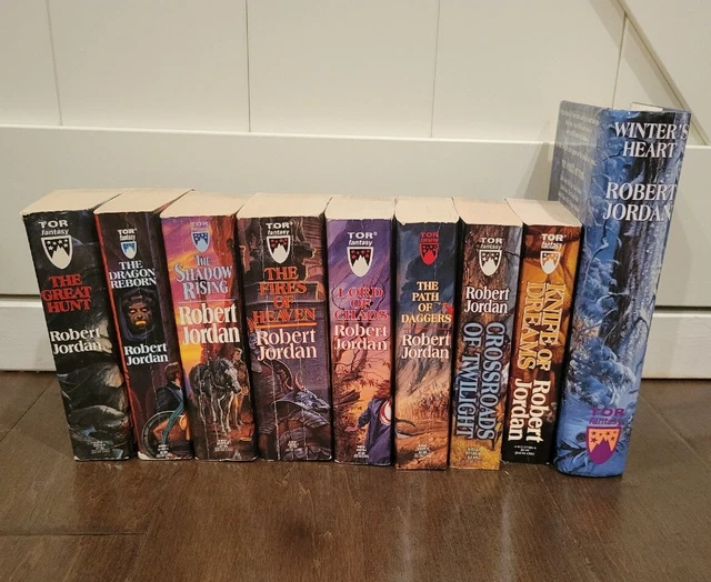 WHEEL OF TIME Series by Robert Jordan, Paperback Lot Of 9 Fantasy P/B Preowned 45.95 PicClick WHEEL OF TIME Series by Robert Jordan, Paperback Lot Of 9 Fantasy P/B Preowned 45.95 PicClick