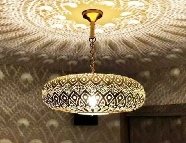 Moroccan Pendant Lights Lamp Hanging Chandelier Ceiling Fixture Rose Desert Hand