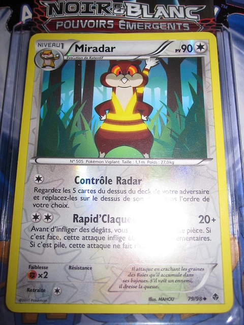 Pokemon Neuve (◕‿◕✿) Miradar 79/98 Reverse Holo Unco Pouvoirs Emergents Fr
