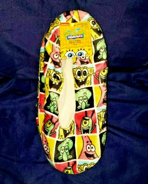 Spongebob Fuzzy Babba Women's Slipper Socks M/L Shoe Size 8-10 plankton Patrick Spongebob Fuzzy Babba Women's Slipper Socks M/L Shoe Size 8-10 plankton Patrick