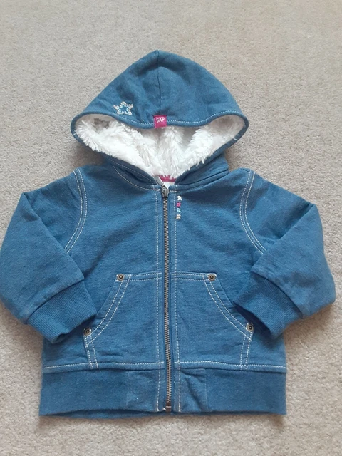 Toddler Girls Gap Lined Hoodie 12-18 mos