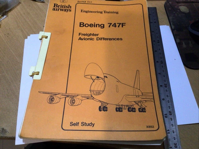 BRITISH AIRWAYS ENGINEERING Training Notes Boeing 747F Freighter ...