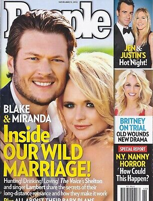 People Magazine Blake Shelton Miranda Lambert Jennifer Aniston Britney Spears