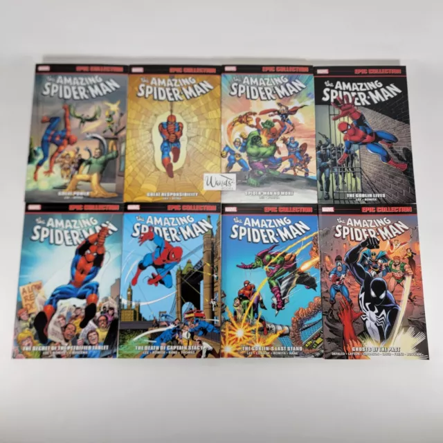 Amazing Spider-Man Epic Collection Vol 1 2 3 4 5 6 7 15 17 18 19 20 21 22 25 26