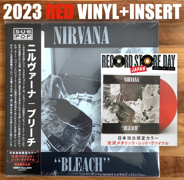 RSD 2023 JAPAN ONLY LTD ED RED VINYL WITH OBI & INSERT NIRVANA