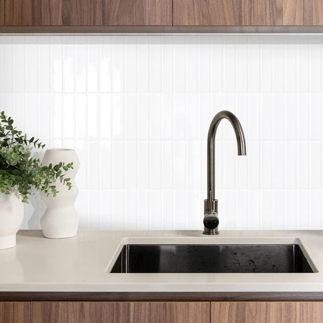 Piastrelle Adesive Mosaico Beige - 10 Pezzi 20x20cm Per Cucina E Bagno - Foto 2