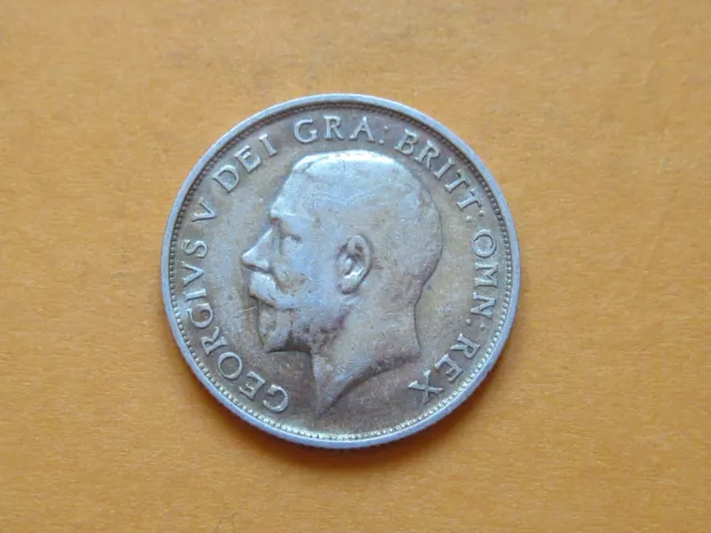 High Grade George V 1914 Silver Shilling Coin 2