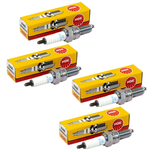 Set Di Candele 4 Pezzi NGK DPR9EA-9 Per Cagiva Honda Kawasaki - Foto 5