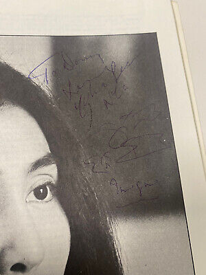 Beatles Yoko Ono Signed Autograph Melody Maker Book 1970’s (John Lennon)