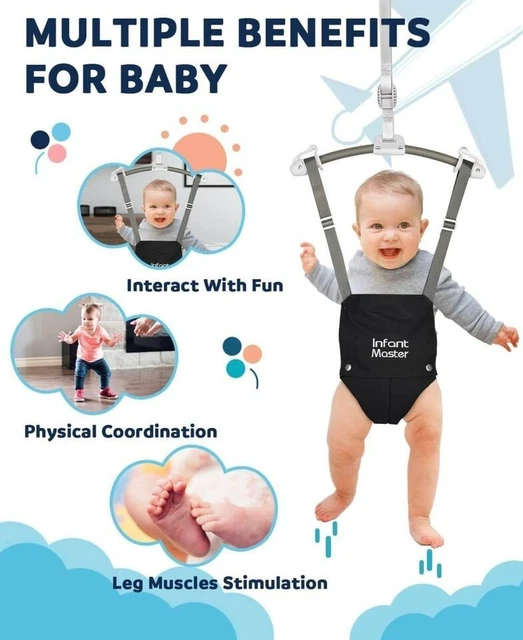 Infant Master Baby Doorway Jumpers, Sturdy Johnny Jumper Adjustable 10.8-23.6" S