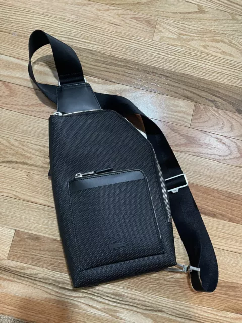 Lacoste Men’s Chantaco Snug Leather Bag Crossbody
