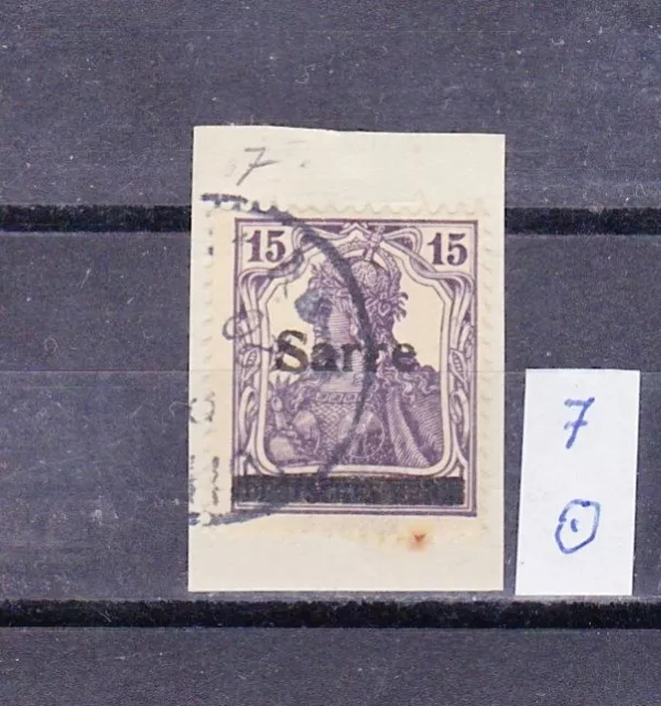 saargebiet bis 1934: Mi. Nr. 7 gestempelt