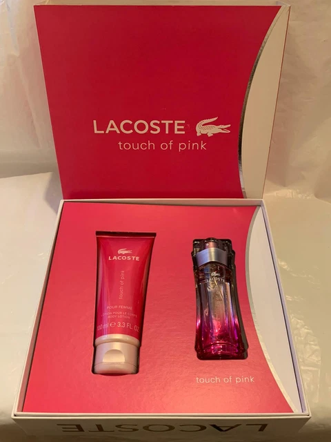 LACOSTE TOUCH OF Pink Gift Set 30ml Eau de Toilette 100ml body