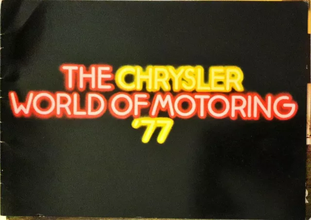 Chrysler UK: Avenger, Alpine, Hunter, 180, 2-litre Brochure 1977