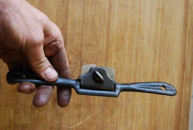 Antique Stanley  SW Spokeshave No.64 USA Stanley Sweetheart Spoke Shave * FLAT * 6