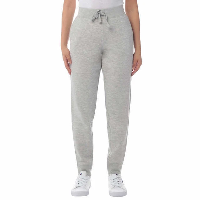 Champion Womens Sueded Fleece Jogger Pants Oxford Heather Size Small