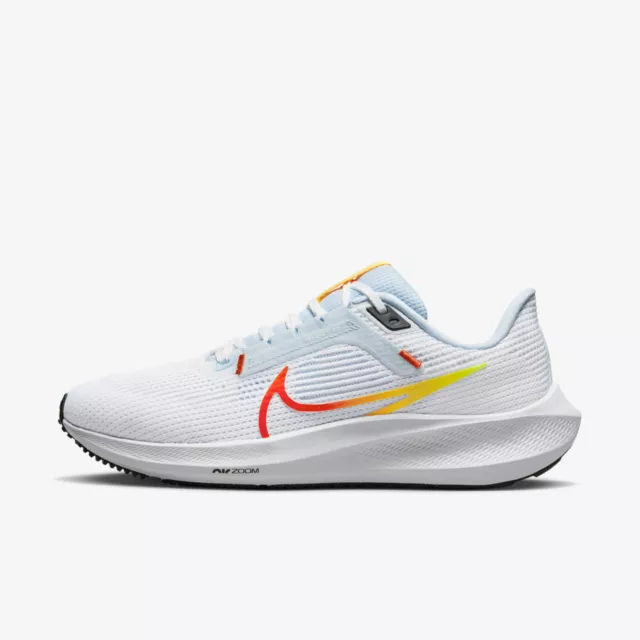 Nike W Air Zoom Pegasus 40 [DV3854-102] Women Running Shoes White/Picante Red