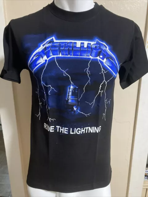 Black, Metallica, T-shirt, Ride the lightning, size:small