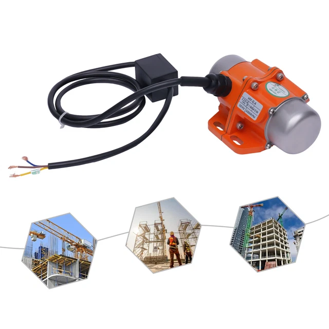 VM300 Vibrationsmotor 3x230V – 270 Watt, Unwuchtmotor Für Rüttelmaschinen, Zentrifugalkraft 3443 N