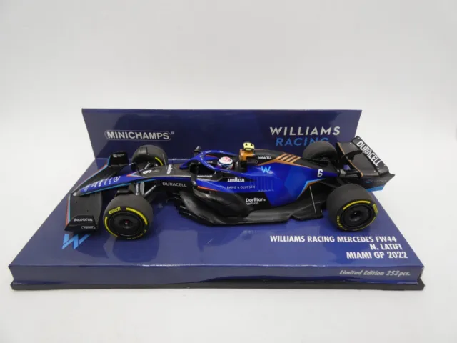 Williams Mercedes FW44 Nicholas Latifi #6 Miami GP 2022 Minichamps 1/43 F1