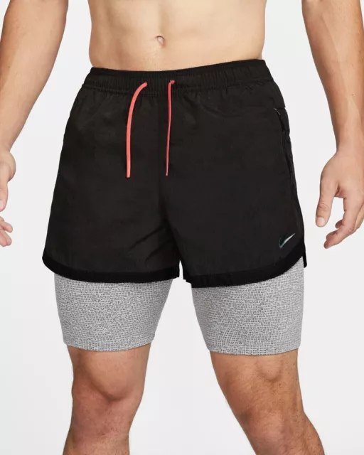 Nike pantaloni corti uomo Dri-FIT ADV Run Division 3-In-1 pantaloncini da corsa DM4632-010