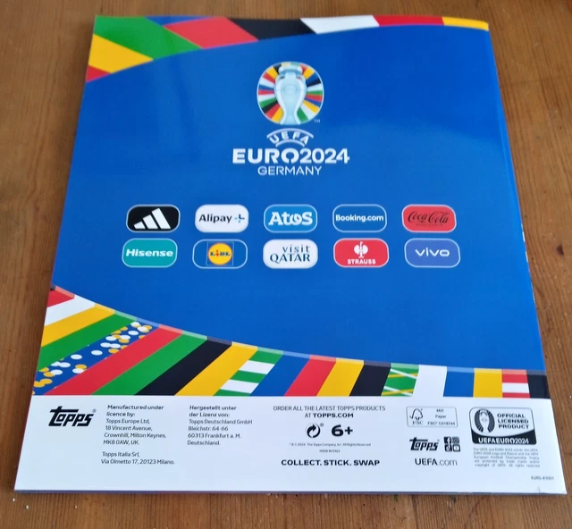 TOPPS UEFA EURO 2024 Germany Official Sticker Album With 6 Stickers £5.