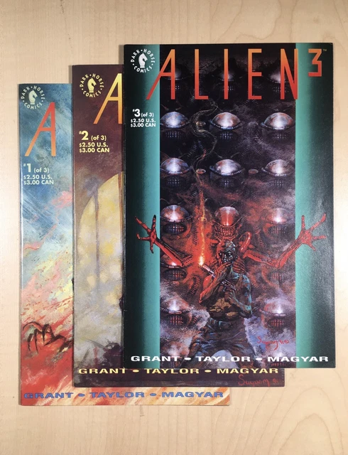 Alien 3 #1-3 1st Print 1992 Dark Horse Comics (Mature Readers) Lot Of 3 Books