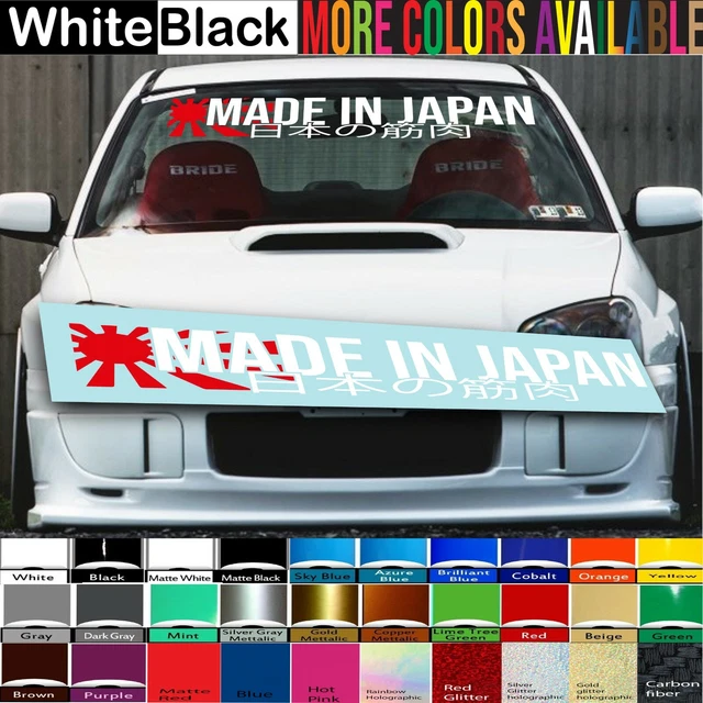MADE IN JAPAN Windshield decal car sticker banner graphic window Jdm