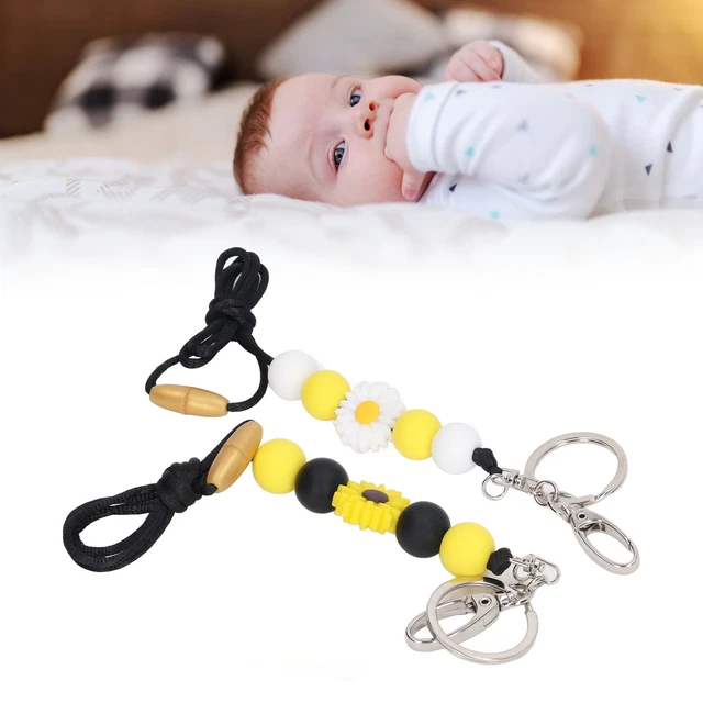 Silikon Schnuller Clip Bunt Reinigbar Stabil Weich Komfortabel Babys Tee