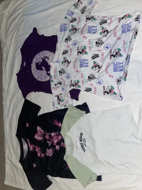 bundle of 4 girls t-shirts 10-11 years