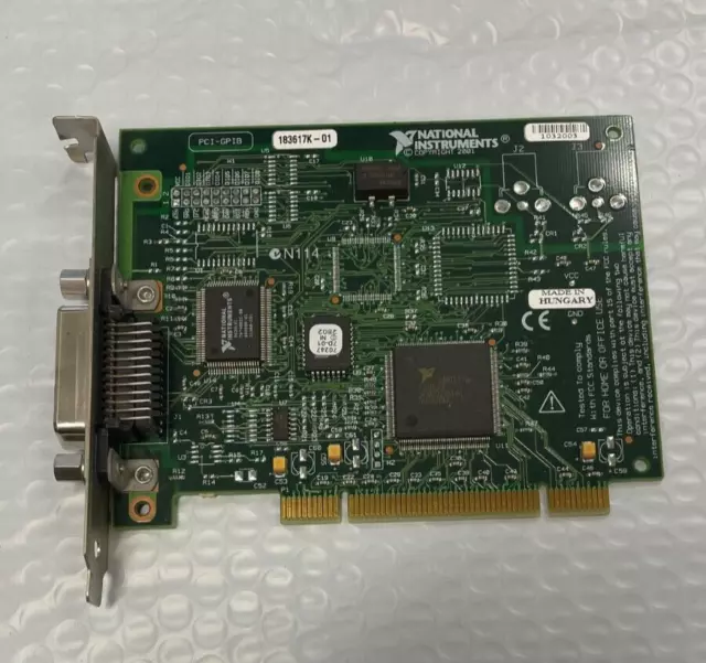 National Instruments NI PCI-GPIB IEEE 488.2 Interface Adapter Card 183617K-01