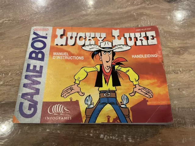 Notice / Booklet - Lucky Luke - FAH - Game Boy - With Annotation (code)