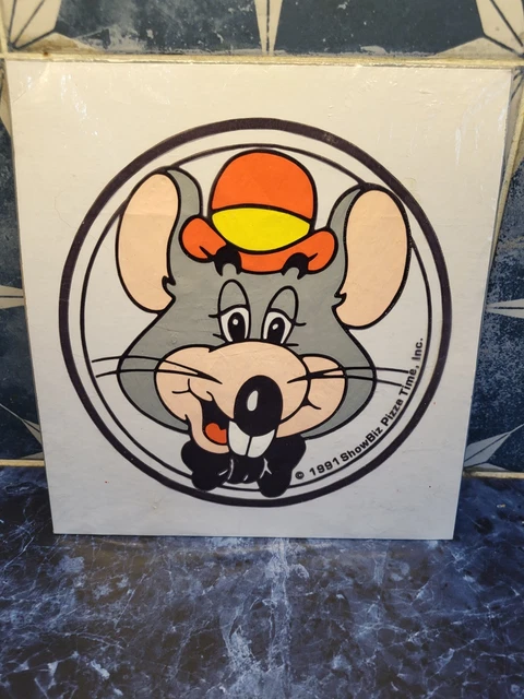 vintage-chuck-e-cheese-showbiz-pizza-time-promo-werbung-plastikt-te