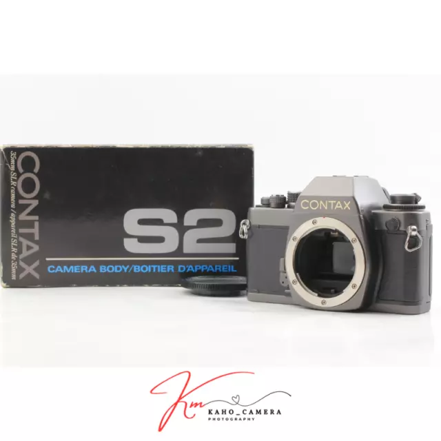[Near MINT+++ in Box] Contax S2b Titan Black 35mm Film Camera Body From JAPAN