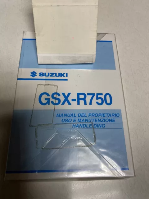 Libretto uso e manutenzione originale Suzuki GSX-R750’ 00/03