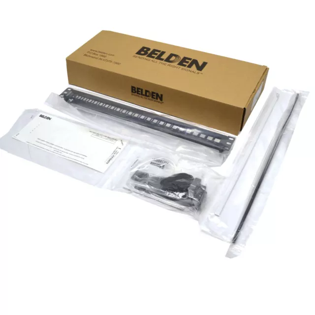 NEW Belden AX103114 KeyConnect 24-Port Patch Panel 1U Black